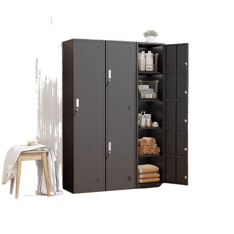 Factory employee locker steel locker iron workshop dormitory office nurse bathroom changing multi-door cabinet