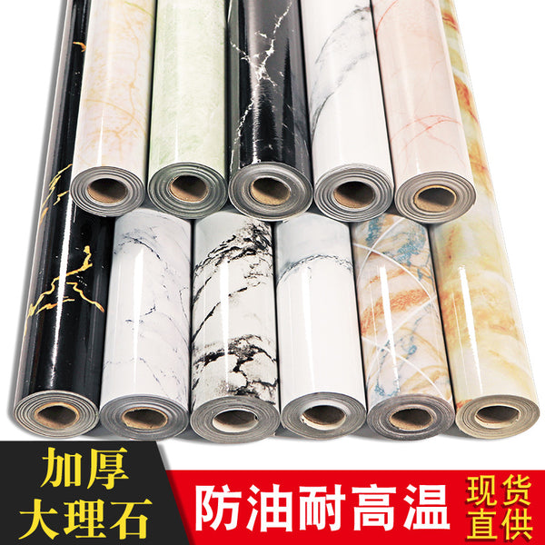 Thickened kitchen wall sticker waterproof wallpaper wholesale moisture-proof sticker cabinet countertop furniture renovation self-adhesive wallpaper