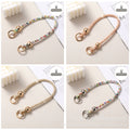 Korean-style ins round bead colorful diamond wrist strap bag charm phone chain wholesale - suitable for phone cases, earphone cases, and more