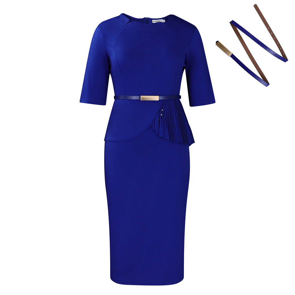D521  foreign trade women's clothing  summer new fashion solid color ol bodycon african european and american dress