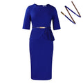 D521  foreign trade women's clothing  summer new fashion solid color ol bodycon african european and american dress