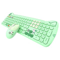Mofii sky high paw patrol plus wireless 2.4g keyboard and mouse set - cute cartoon design in girly pink