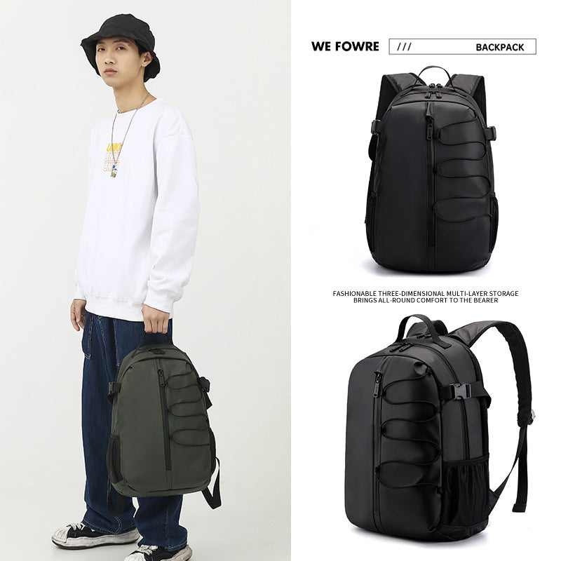 New Men's Large Capacity Backpack Stylish Simple Business Computer Bag Casual College Student Travel School Bag