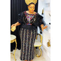 new party evening dress, heavily rhinestone embellished, hot-selling  african women's dress with belt included