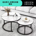 Accessible luxury small coffee table mini small apartment coffee table living room for home tea table casual rental house use simple small round table