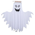 New halloween ghost face kids costume - cape character cosplay elf white ghost outfit