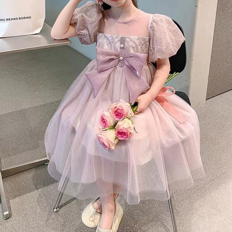 Girls' dress - new  korean style, trendy kids' skirt, summer little girl princess dress, sweet style