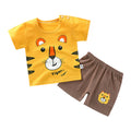 summer new arrival: 100% cotton kids' short-sleeve t-shirt and shorts set - korean style infant and toddler two-piece outfit