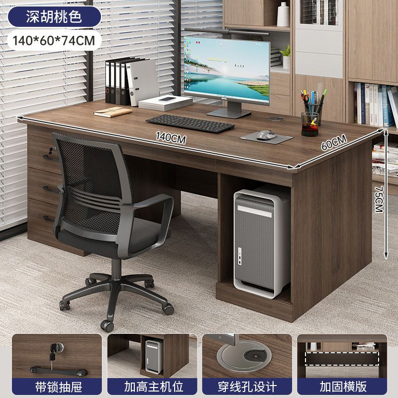 Office desk boss desk casual office with drawers 5 new light luxury staff position computer table