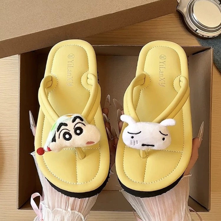 flip-flops for women, fashionable indoor non-slip bathroom, anti-odor, cute flat bottom beach flip-flops for women wholesale