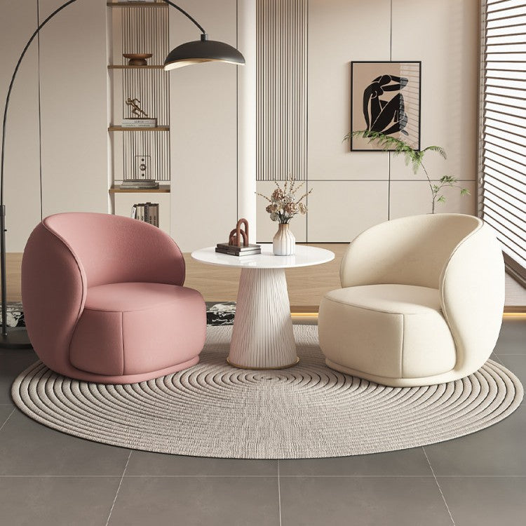 Minimalist cream style living room single sofa chair designer bedroom sofa chair japanese lazy casual sofa