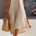 Ready-to-ship  & independent store  spring/summer new arrivals: sleeveless cotton-linen blend dresses for cross-border e-commerce