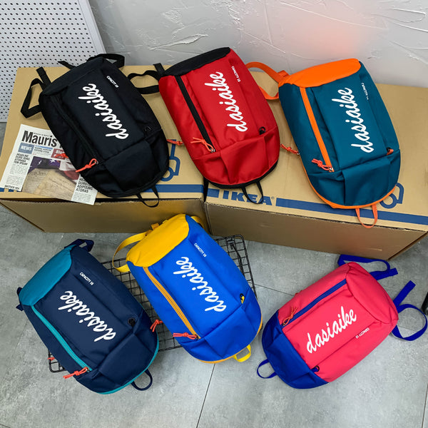 Outdoor ultra-light sports bag with logo printing on both shoulders Fashion mountaineering bag for men and women Korean version of leisure travel small schoolbag