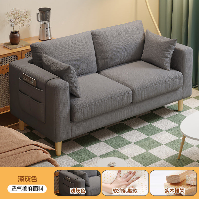 new arrival fabric sofa living room single tofu block casual modern rental room double small apartment sofa chair