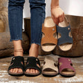 new women's sandals & slippers - hot export style, wedge heel, plus size, cross-border mom shoes, rocker sole, comfortable