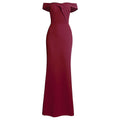 winter new arrival: women's v-neck off-the-shoulder hostess dress, long maxi dress - african style,  dropshipping available