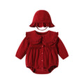 Baby romper autumn long sleeve new breathable newborn clothes red long sleeve class a full month baby outfit