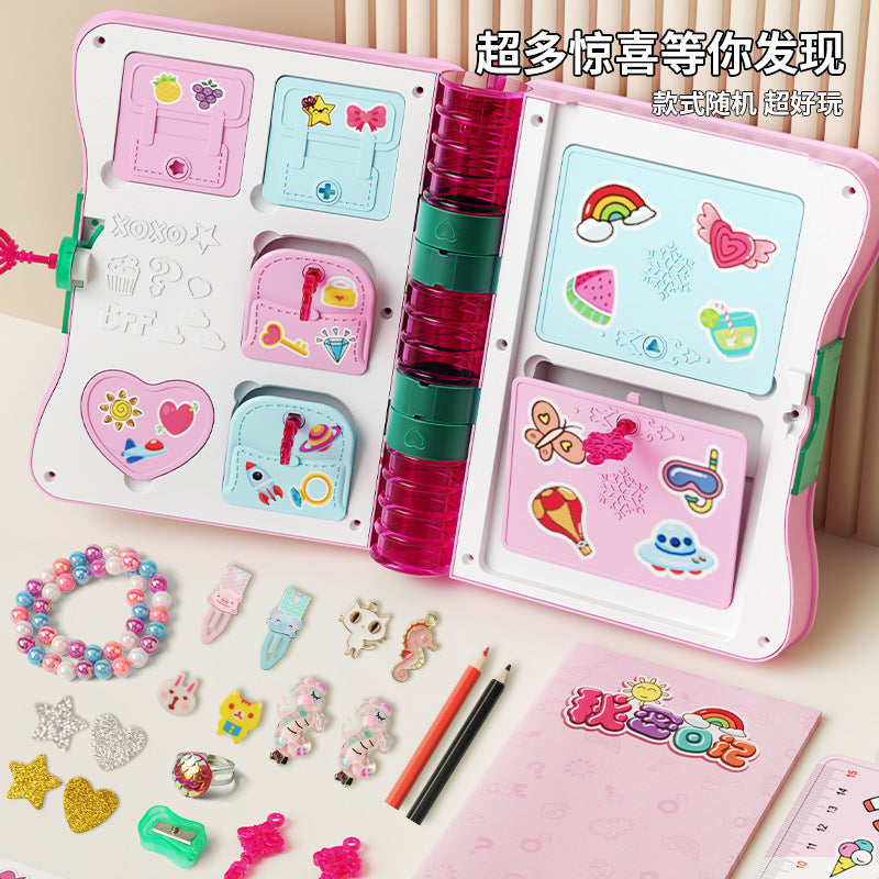 Treasure chest magic book children's diy multifunctional blind box toy play house girl stationery birthday gift puzzle
