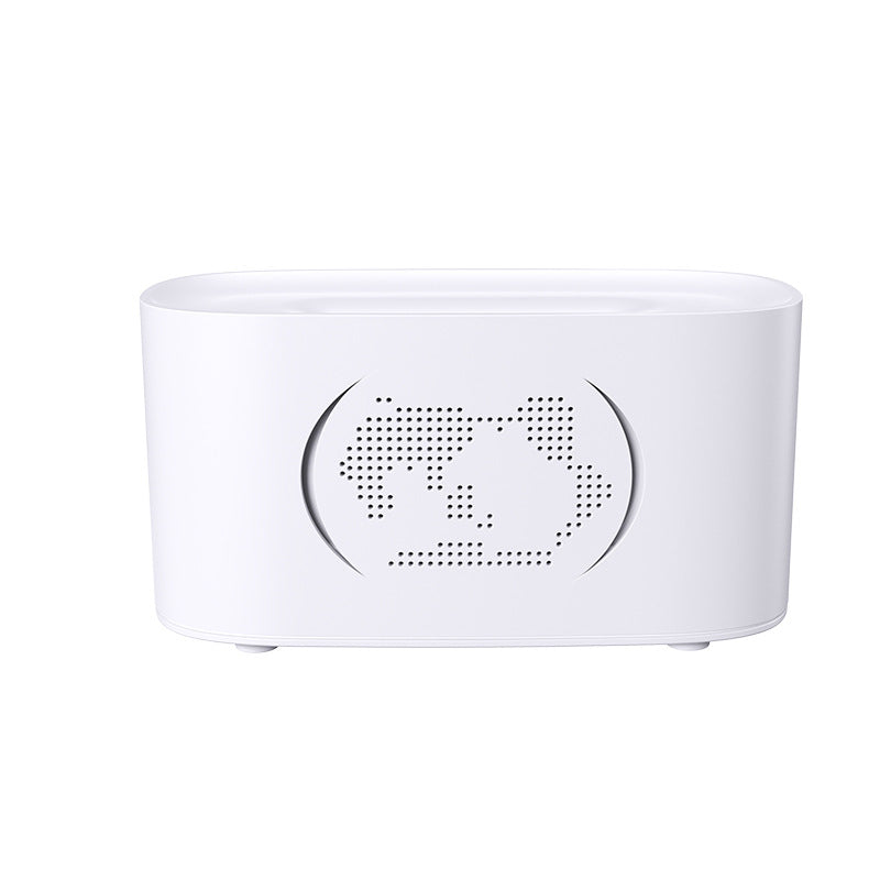 2025 new artificial flame diffuser - colorful gradient creative ultrasonic aroma diffuser humidifier for home use