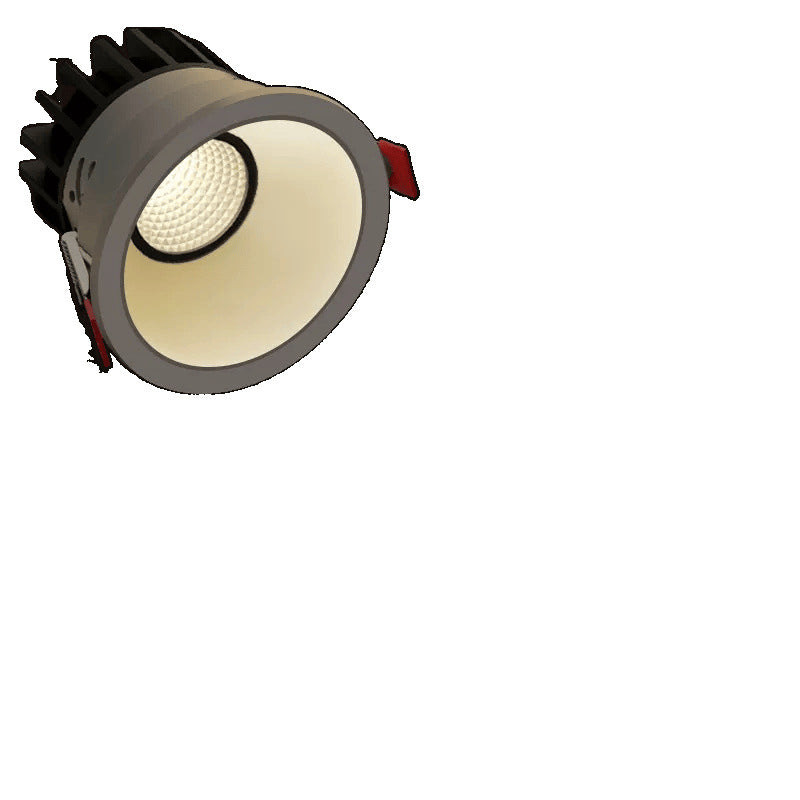 Hidden anti-glare cob spotlight ceiling light household living room wall washer led downlight embedded no main light lighting