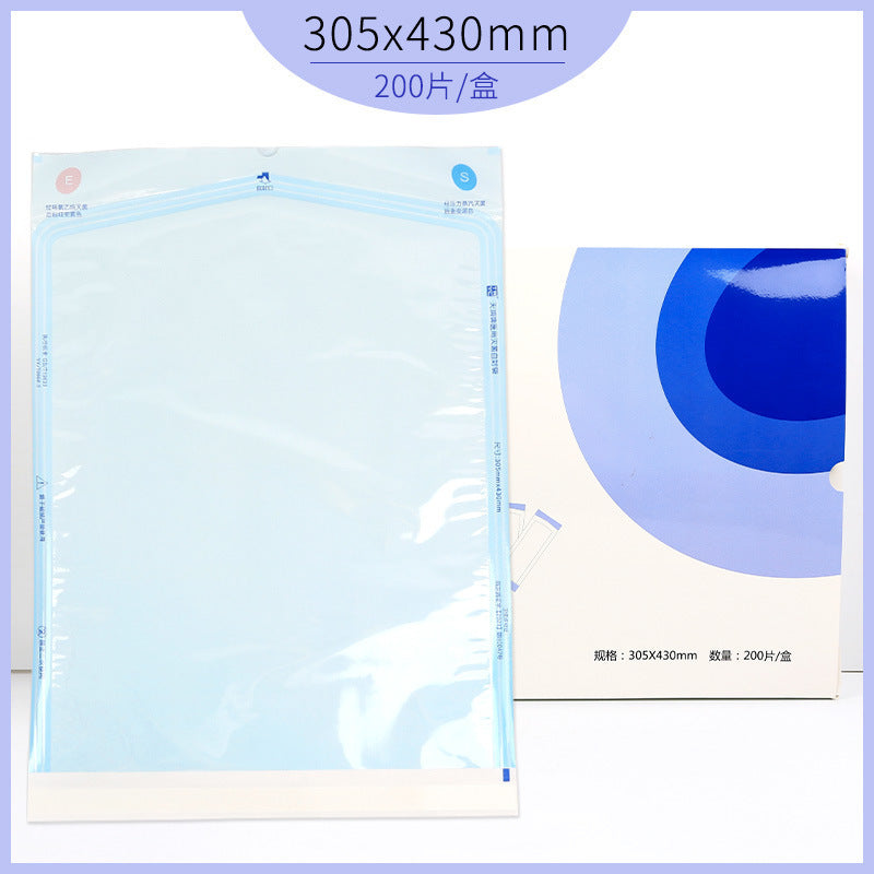 200 pieces/box Sterilization self-sealing bag Disposable sterilization Paper plastic bag Self-adhesive disinfection bag Oral instrument sealed bag