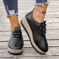 autumn new collection chunky platform leather loafers - women's low-top fashion casual shoes - high-quality export