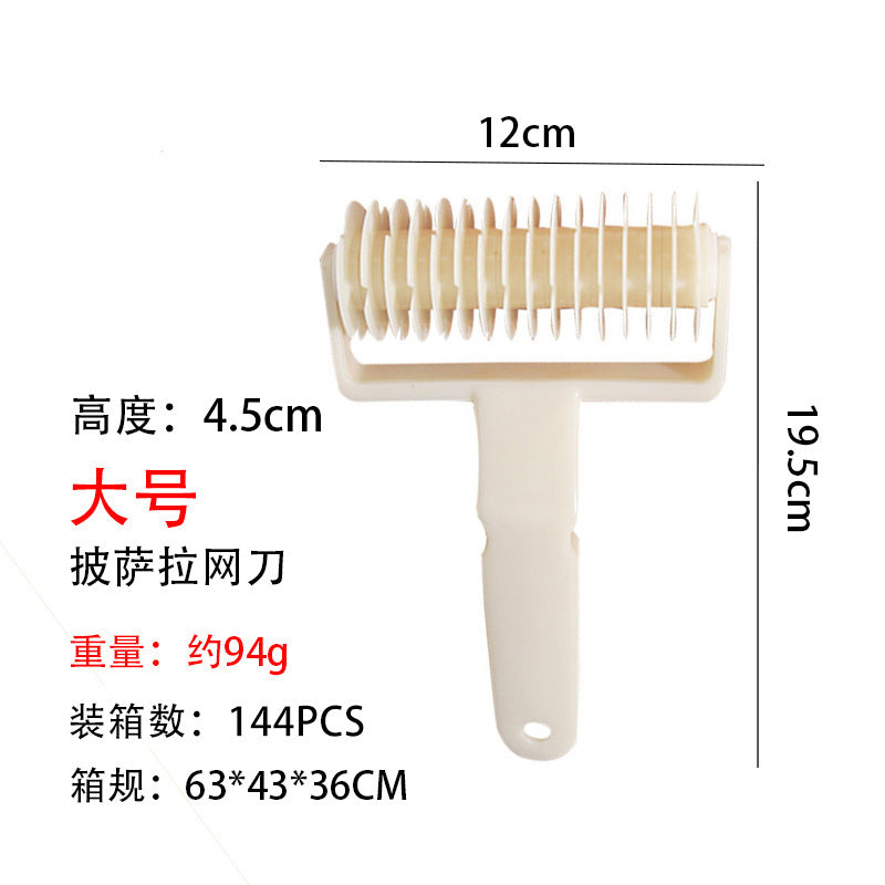 Large plastic mesh knife dough roller knife pizza pizza roller knife creative baking tool
