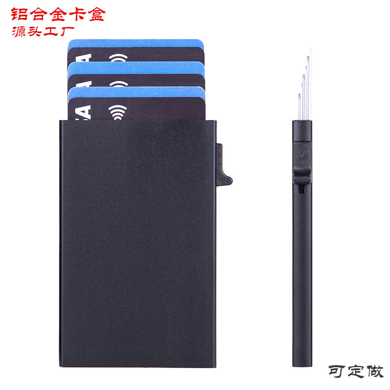 Card bag Men's ID space Storage bag Large capacity Card space Women's men's new bank card clip bag Card box