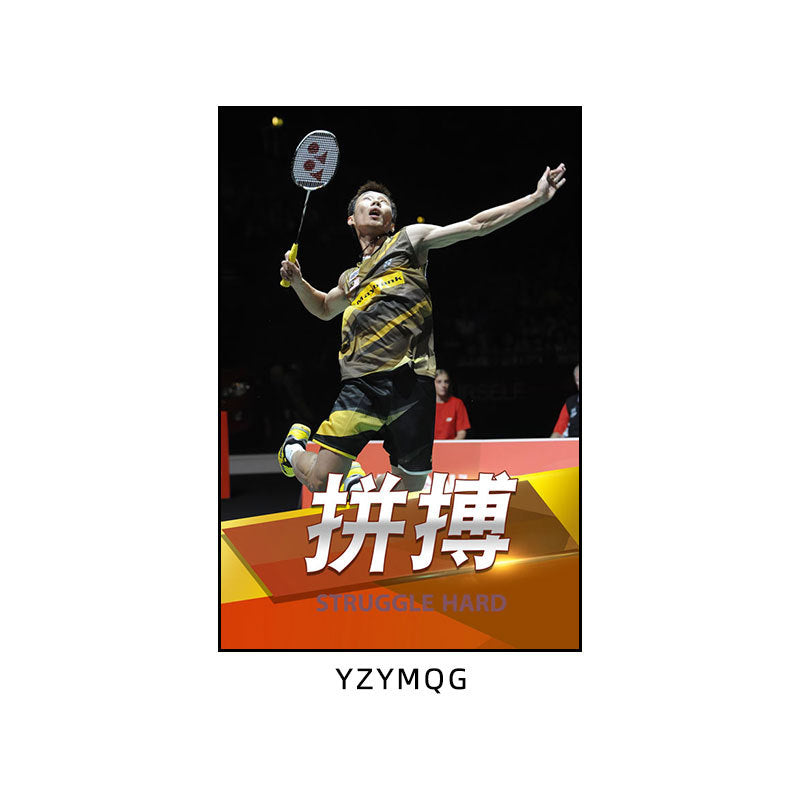 Badminton hall star poster mural Li Zongwei hanging painting ball sports stadium Lin Dan Chen Yufei decorative painting