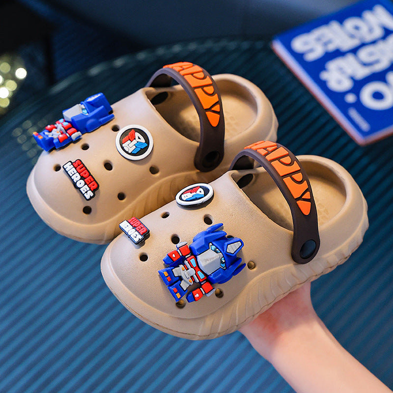 Kids' clogs: summer indoor anti-slip cartoon sandals for girls and boys (toddler to big kid sizes) - perfect for indoor use, outdoor wear, and beach days