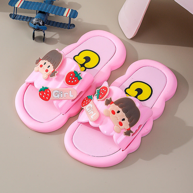 2023 new children's slippers - summer trendy cartoon slides for kids, perfect for indoor and outdoor wear
