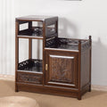 Living room tea cabinet old elm chinoiserie tea table solid wood sideboard sofa side cabinet restaurant wine cabinet locker