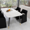 Italian style home dining chair backrest chair bar sales department reception negotiation table and chair combination solid wood armrest soft bag