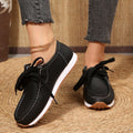 summer new arrival: plus-size women's casual comfortable low-cut lace-up fashion flats - wholesale for export