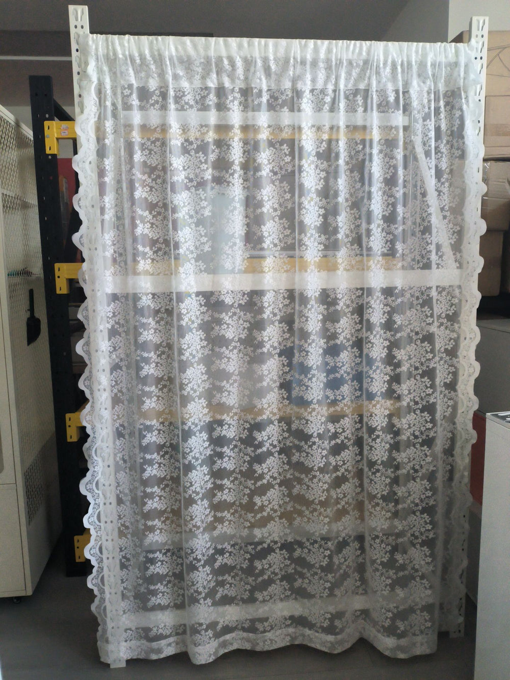 Butterfly hole shelf clothes hanger special dustproof curtain clothes hanger back dustproof curtain butterfly hole shelf dustproof curtain lace style