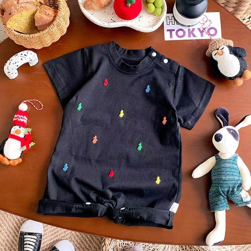 Baby boy short-sleeved jumpsuit summer thin infant clothing summer clothing infant rompers summer outing clothing