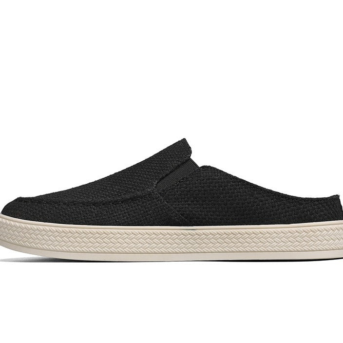 Canvas shoes for men summercasual lazy one-leg half-drag men's old beijing thousand-layer bottom cloth shoes trendy shoes spring & fall