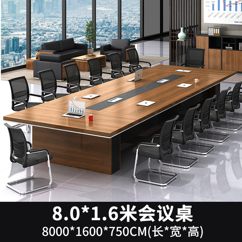 Saint li conference room large conference table bench table minimalist modern office negotiation reception table and chair set