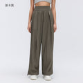 Loose fit straight leg athletic pants - women's spring/summer lightweight outdoor running fitness versatile commute casual trousers d26028