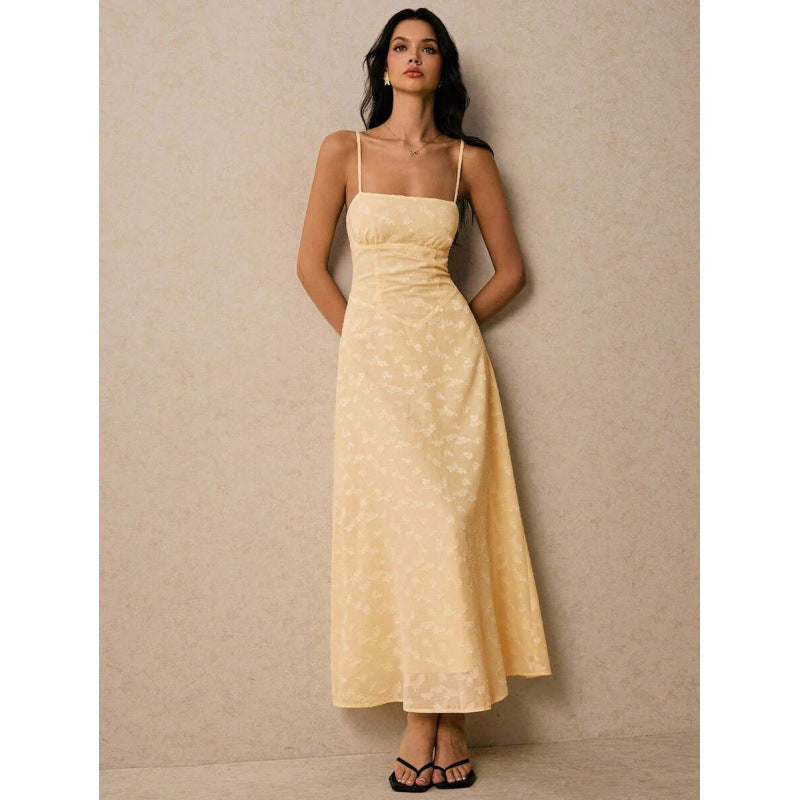 fashionnew arrivalfashionelegant strap elegantcasual vacation long suspender dress