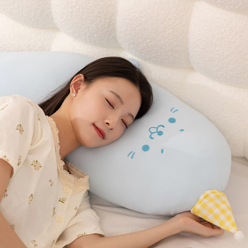 Ice silk seal doll doll sleeping pillow bed pillow super soft doll ice silk nap pillow cute style