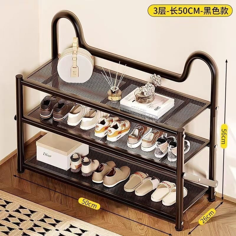 Installation-free foldable narrow shoe cabinet cute foldable narrow shoe cabinet storage rack shoe rack multi-layer for home door storage