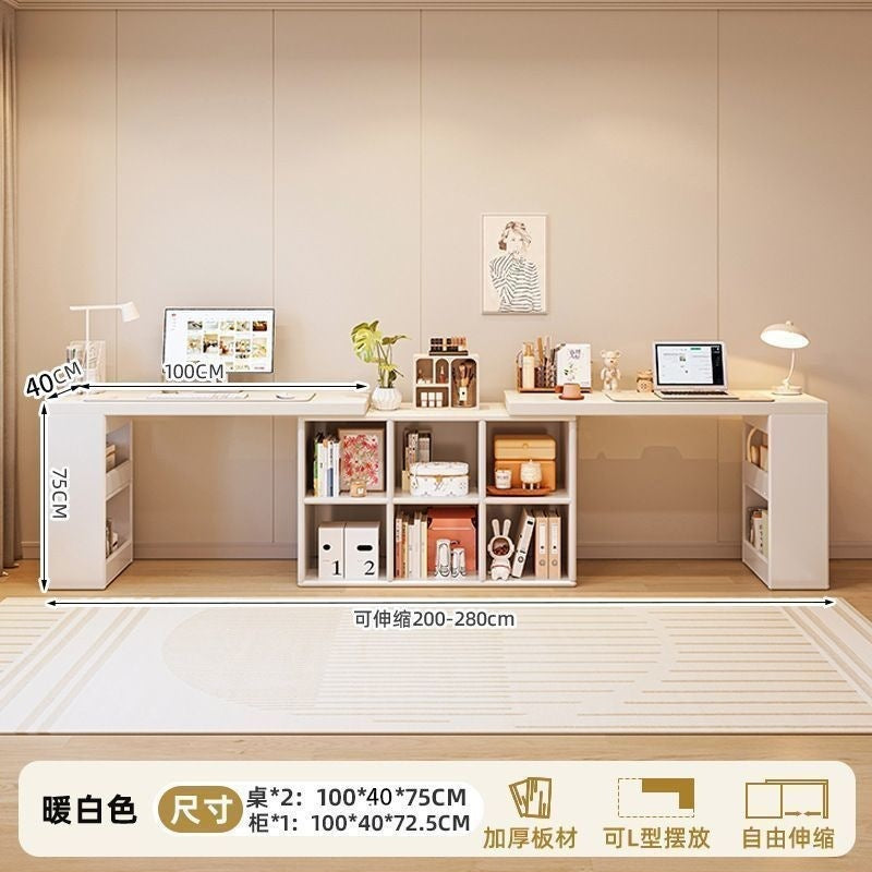 Corner desk home study table bedroom girls dressing table bookcase all-in-one free combination corner computer desk