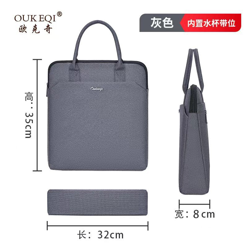 Business office conference bag oxford cloth tote document bag men's briefcase laptop bag business bag with logo printing
