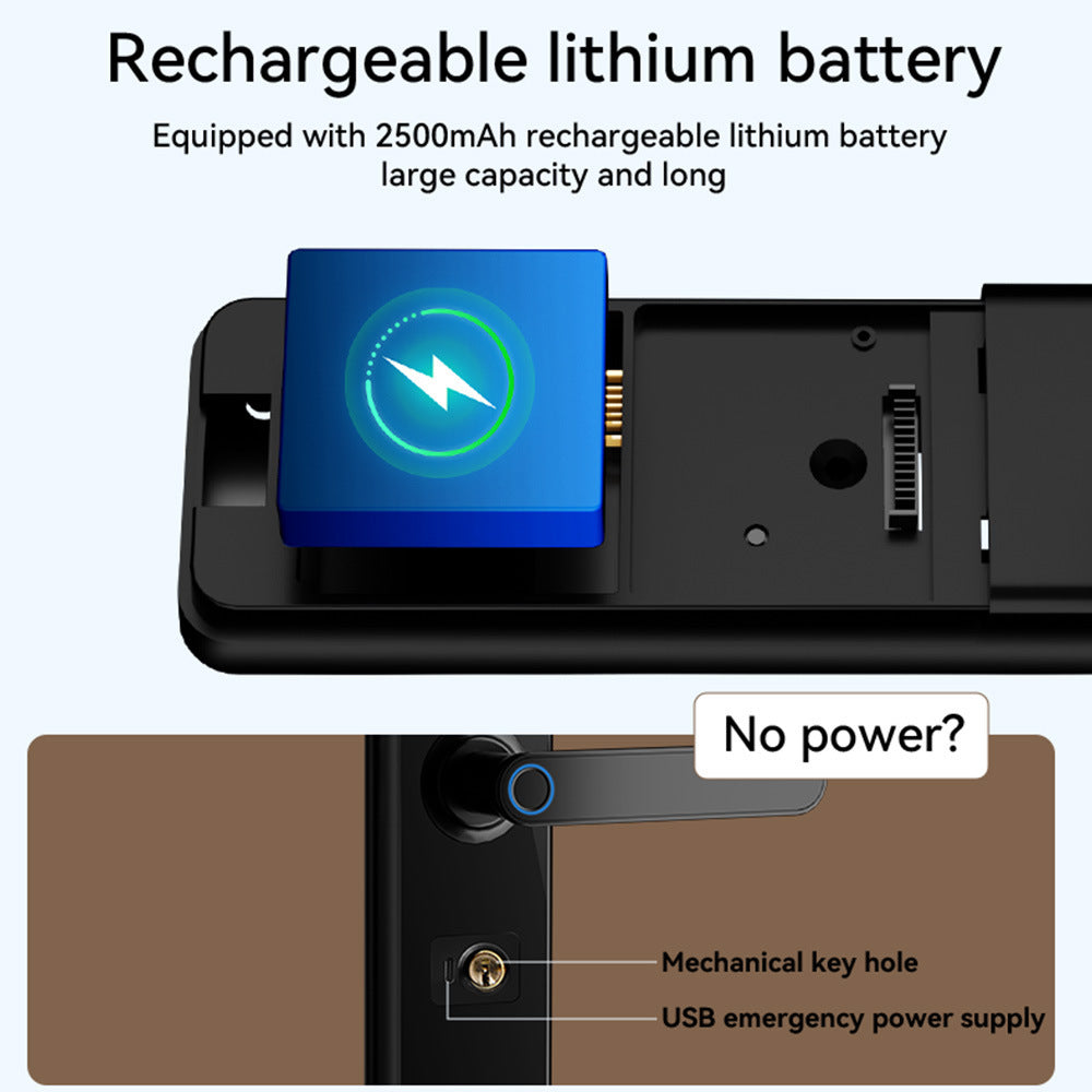 exclusive supply of one-touch smart lock 3d face remote video intercom fingerprint lock password lock swipe card electronic lock