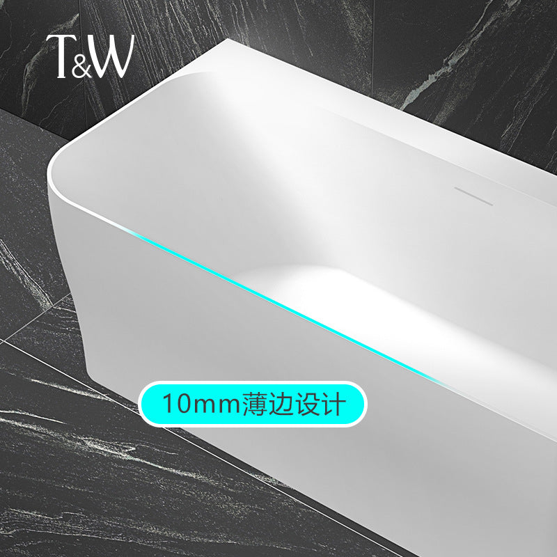 Travel acrylic home free-standing bathtub against the wall skirt hotel B & B Internet celebrity bathtub factory direct sales