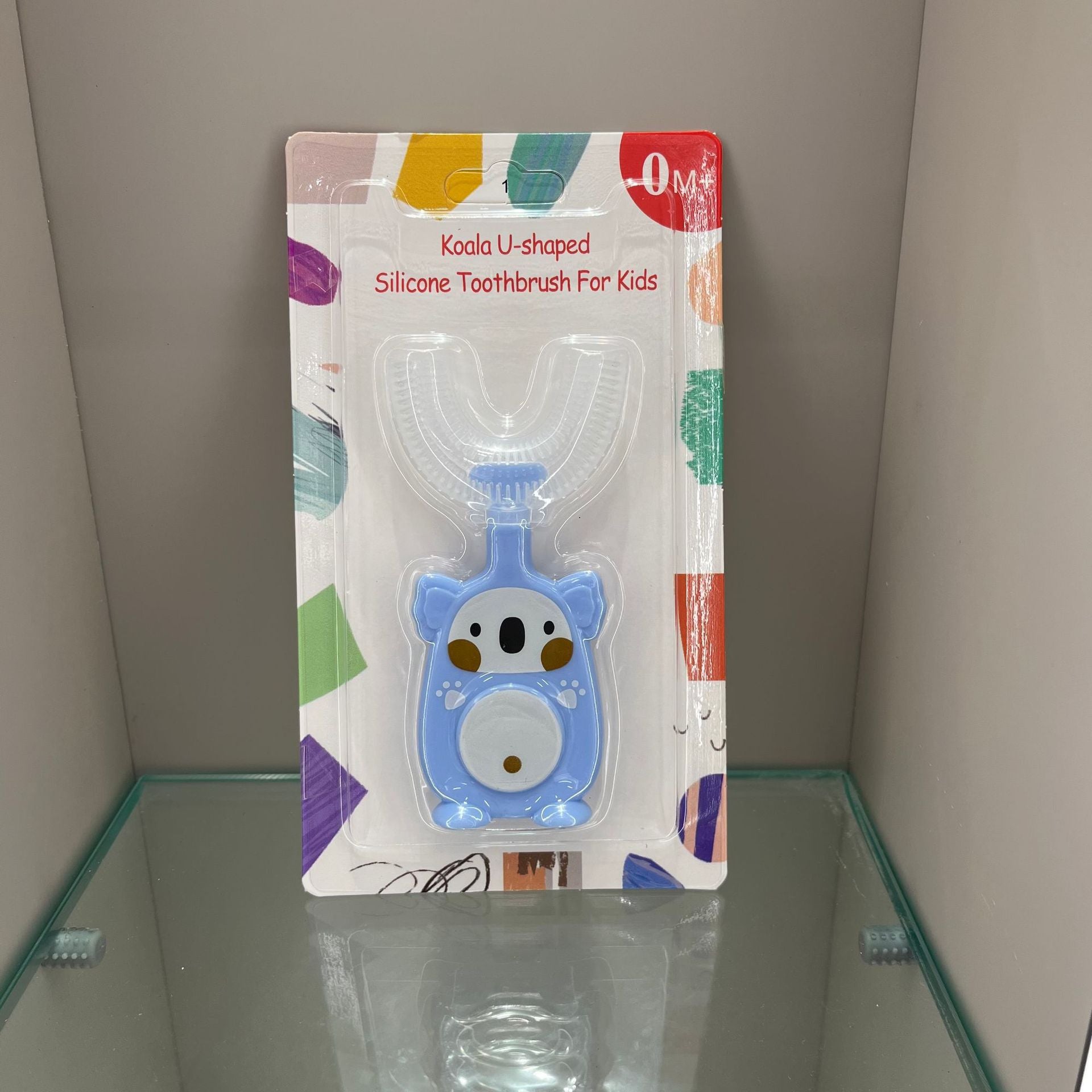 English card-mounted u-shaped toothbrush baby oral silicone toothbrush baby oral cleaning children's toothbrush wholesale