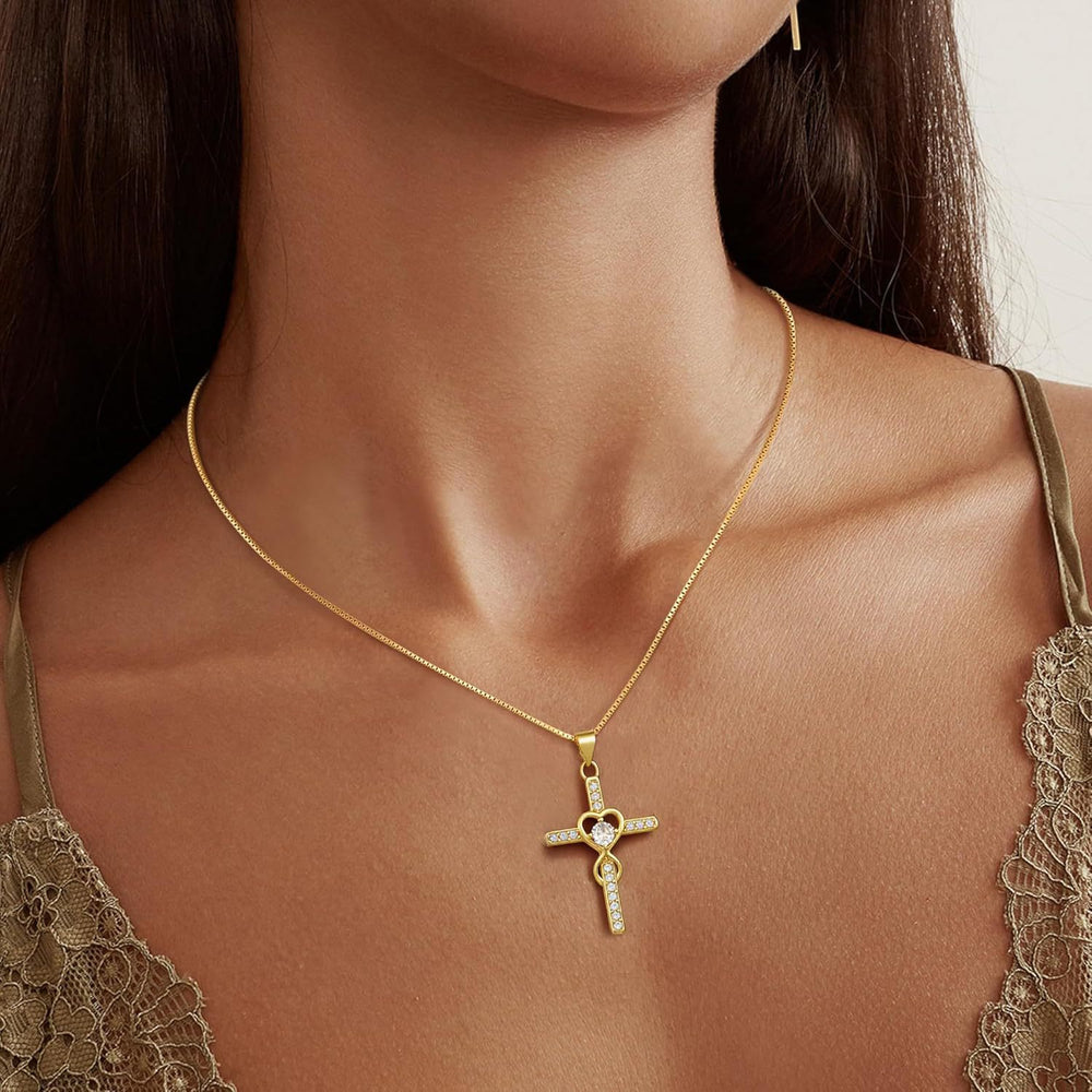 new product casualfashion925 sterling silver zircon cross pendant fashion styleaccessible luxuryeleganteasiest for match necklace