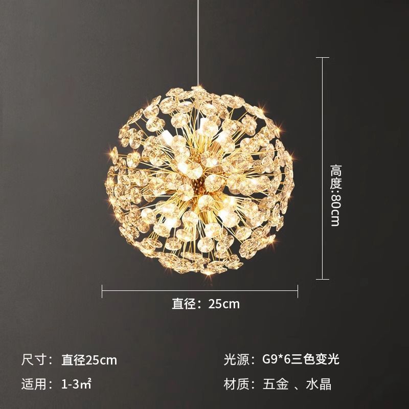 Dandelion crystal chandelier - luxury living room, bedroom, dining room lighting - high-end crystal chandelier - modern creative design for clothing stores