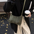 Vintage chic small handbag women's bag 2025 new autumn/winter versatile shoulder bag minimalist large capacity commuter crossbody bag